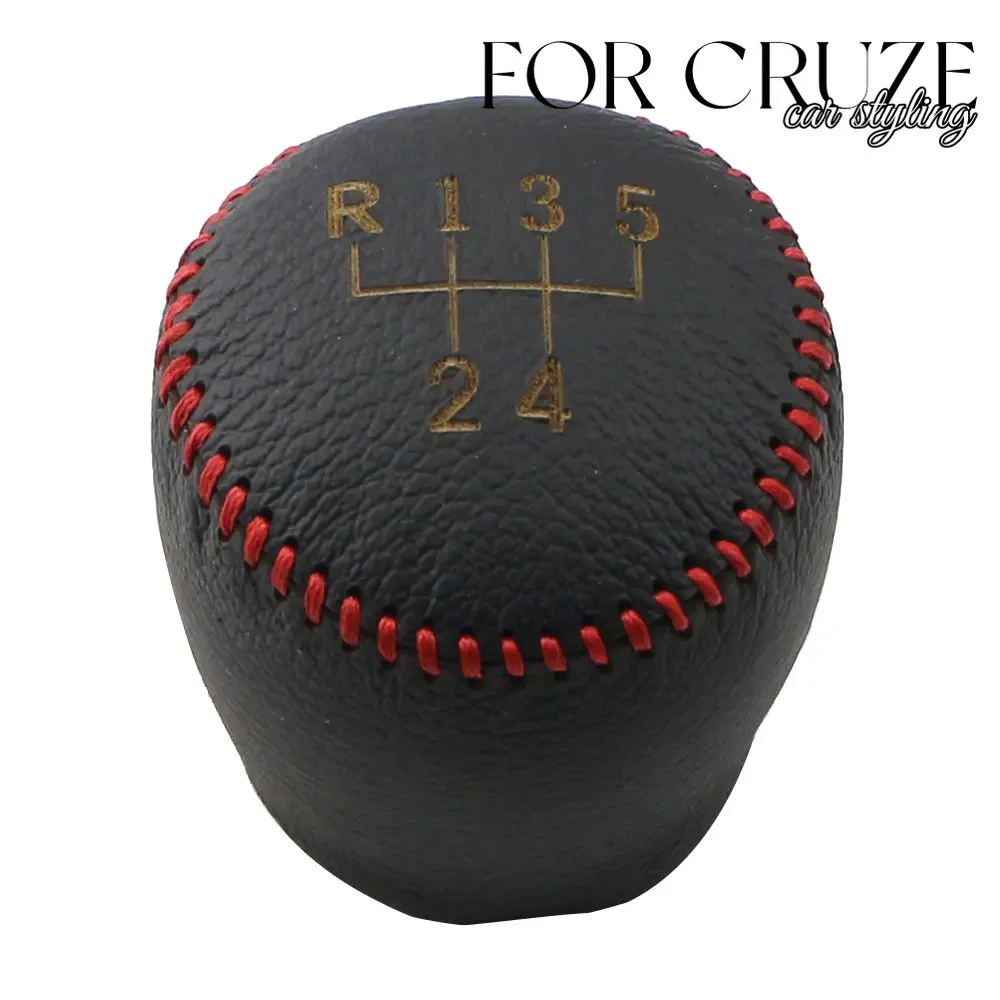 Genuine Leather Gear Shift Knob Handbrake Cover for Chevrolet Cruze Sedan Hatchback 2008 - 2014 MT 5 6 Speed Accessories