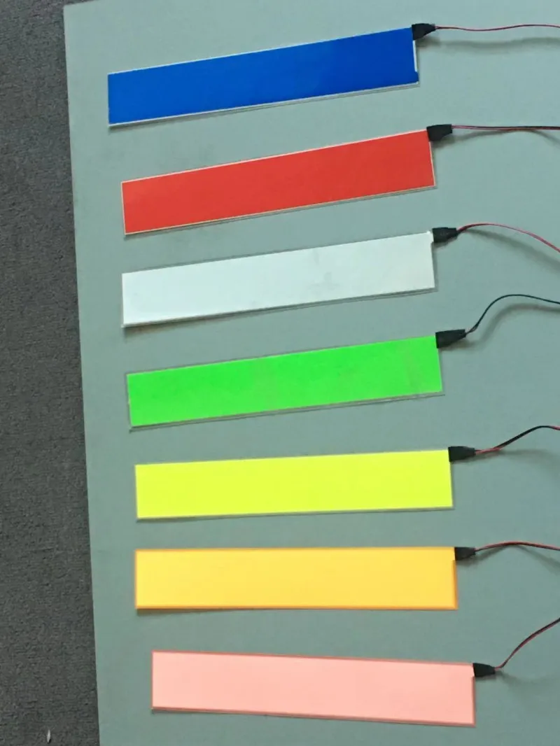 5*30cm Electroluminescent Tape EL LED Strip Light DIY Flexible Neon Lights Glow Rope Party Dec USB 12V Battery Backlight Panel