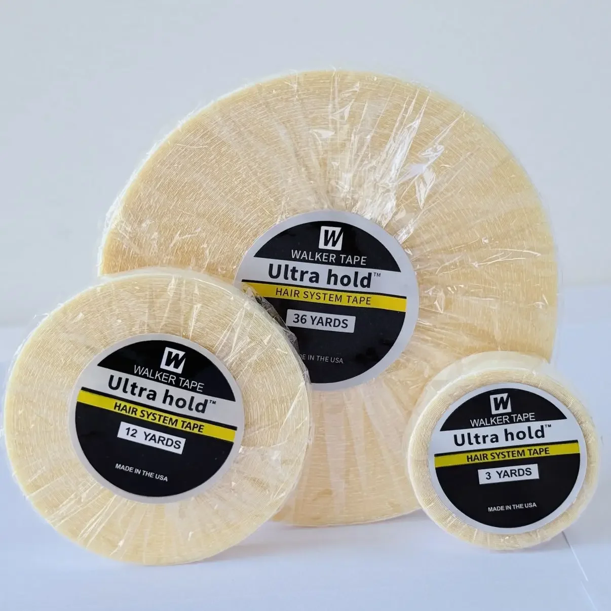 Ultra Hold Lace Wig Tape Glue for Hair Extensions Adhesive Hair Tape for Toupees 3Yards 12yards 36yards Wig Glue for Extended