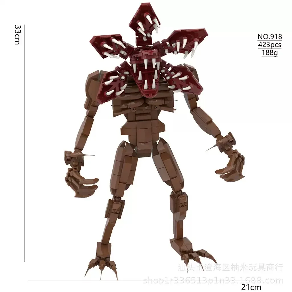 مكعبات بناء ديموغورغون الجديدة نموذج نبات لاحق للدماء عملاق فيكنا ألعاب تركيب للأطفال هدايا الهالوين