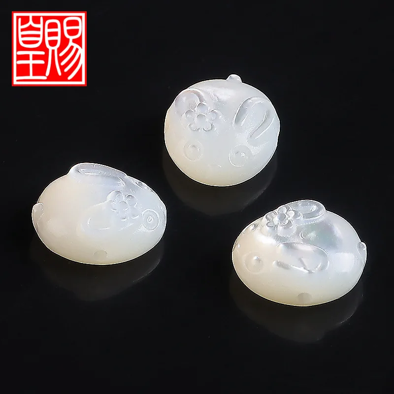 Natural Scattered Beads Pearl Double-Sided Horseshoe Shell Rose Rabbit DIY Xingyue Bodhi Accessories Matching Package