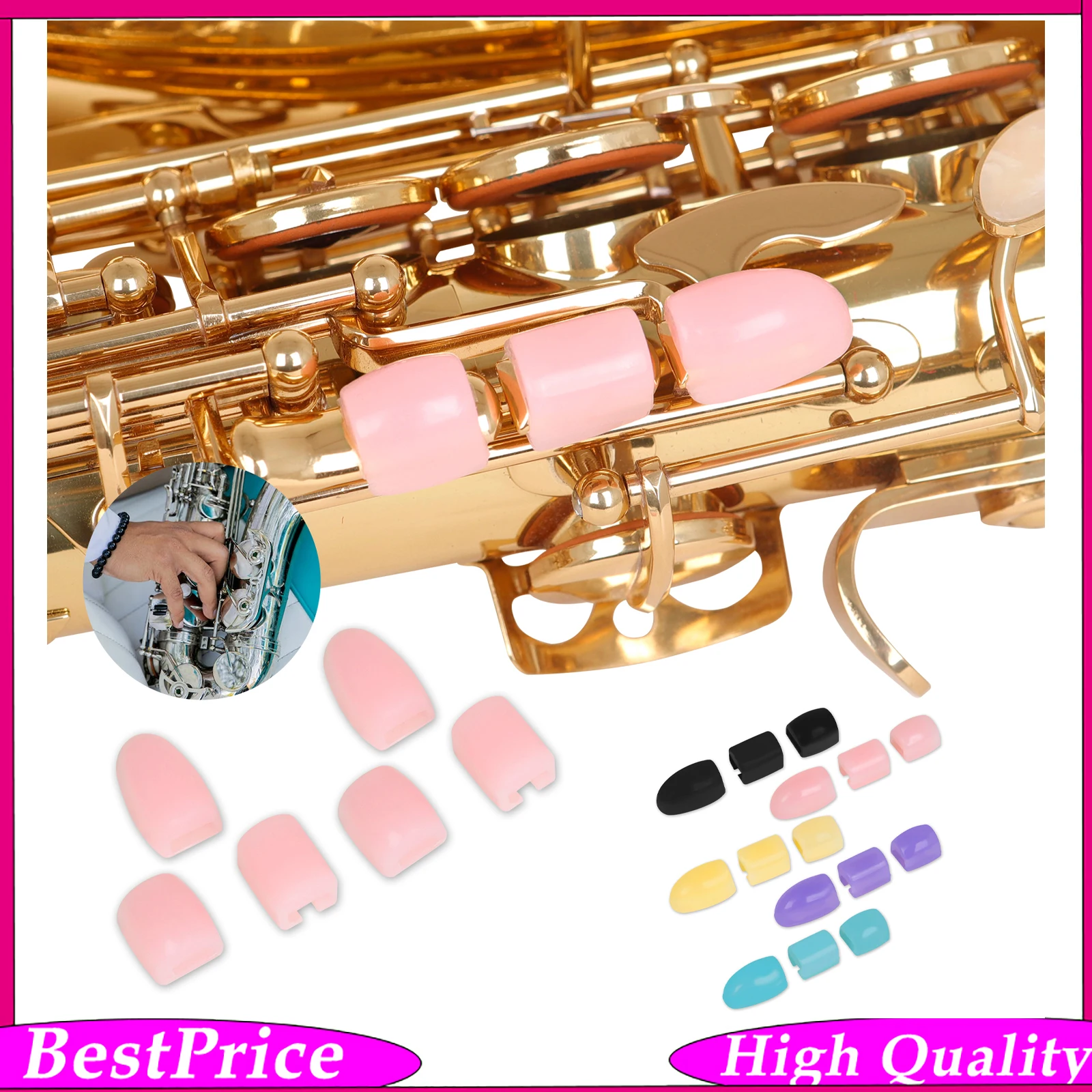 Saxophone Silicone Thumb Rest Saxophone Right Hand Side Key Pads Cushions Wind Instrument Accessories for Sax Performance