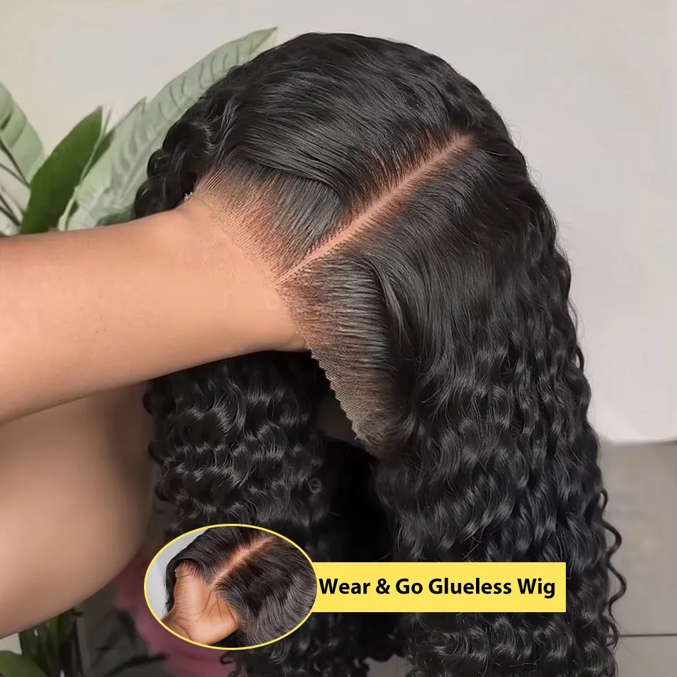 

Парик из натуральных волос с глубокой волной, 250% плотность, 5x5, без клея, HD-кружевная основа, бирманские кудри, готовый к носке, предварительно нарезанный, без клея, для женщин