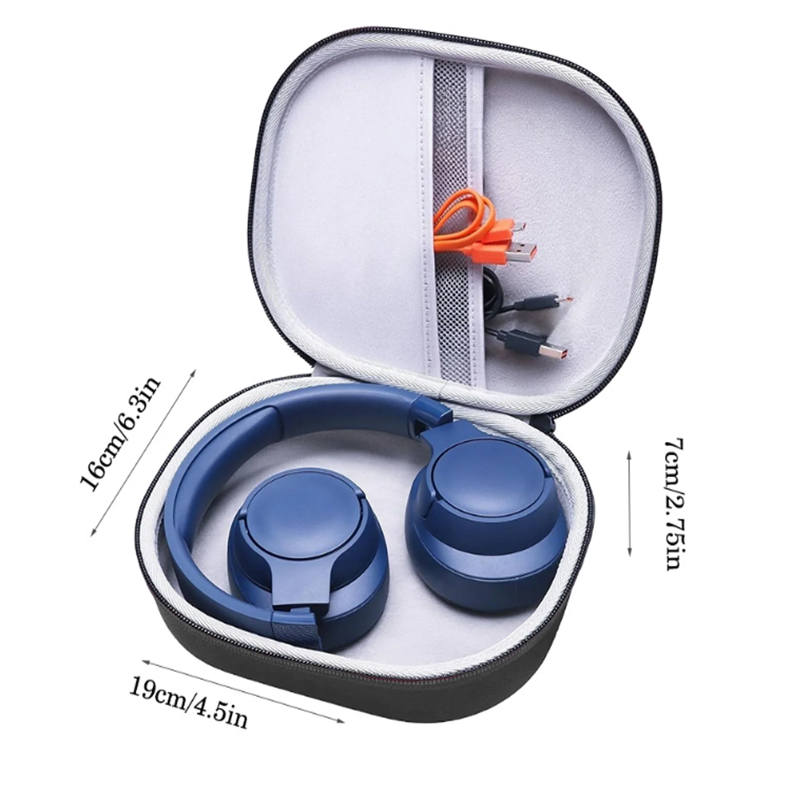 EVA Hard Carring Case for JBL Live 770NC/660NC/650BT/400BT/500BT and Tune 770NC/710BT/720BT/760NC Bluetooth Wireless Headphone - view 2