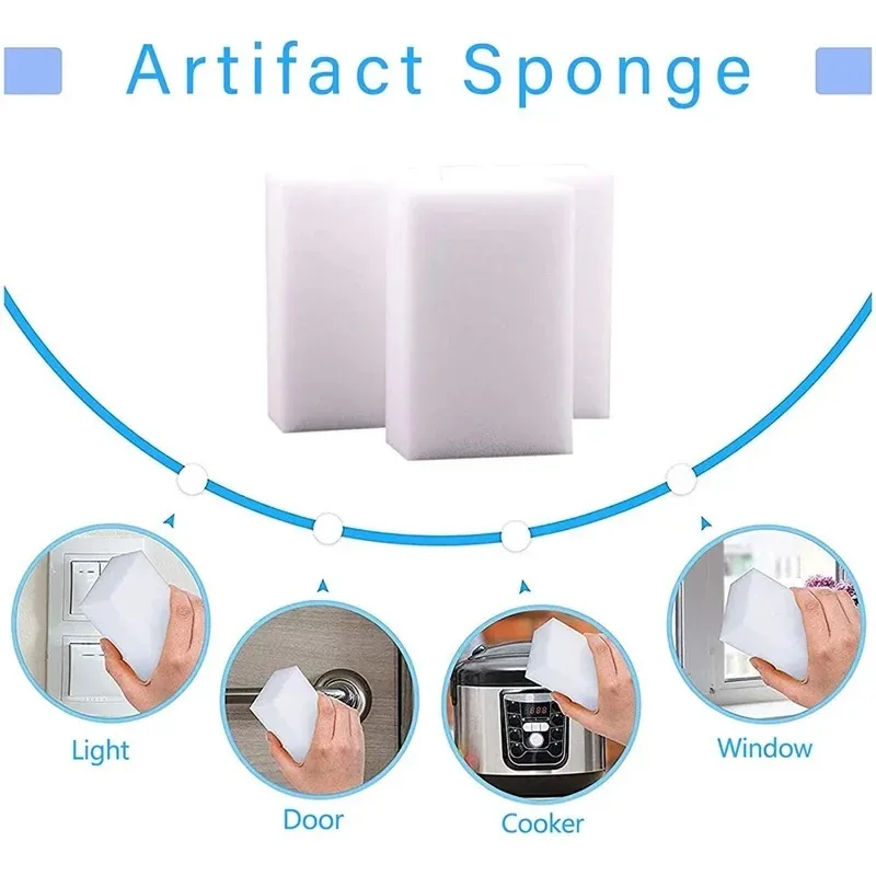 5/10/20/30pcs Melamine Sponge Magic Sponge Household Sponge Eraser Cleaning Tools for Office Kitchen Bath Cleaning Sponges