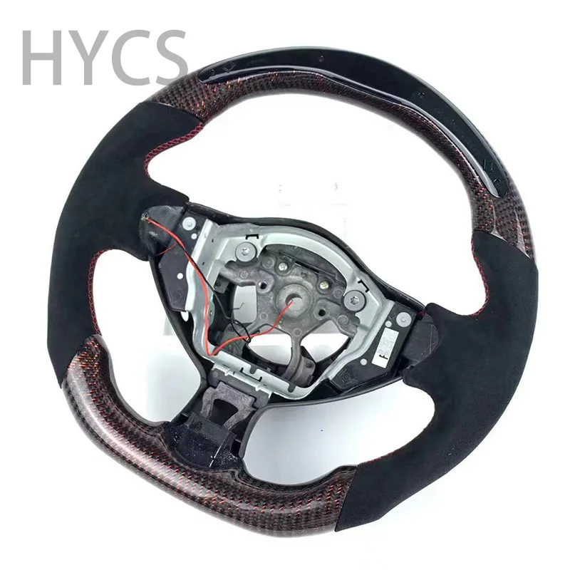 

Custom Car Accessories LED Carbon Fiber Steering Wheel Suitable for Nissan 370ZF or Infiniti FX35 QX70 QX60 Without airbags