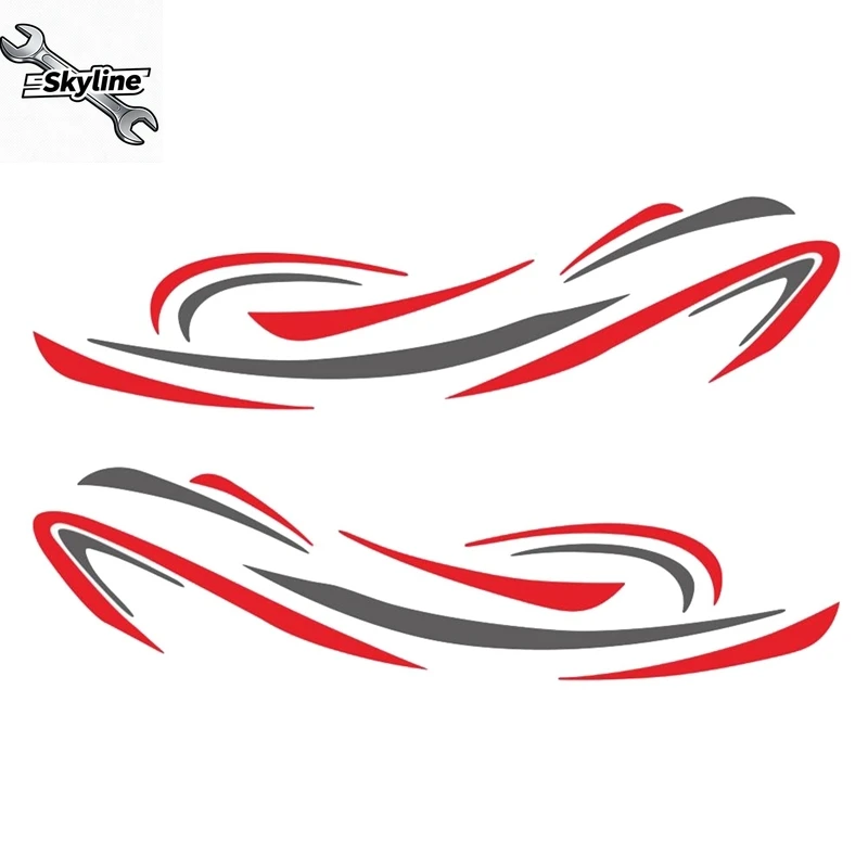 Motorhome Universal Body Sticker DIY Stripes image Decal Sticker Decoration for Caravan Trailer