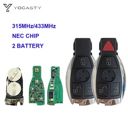 YOCASTY 2 Battery 433MHz/315MHz NEC Chip Remote Key For Mercedes Benz For A B C E S Class W203 W204 W205 W210 W211 W212 W221