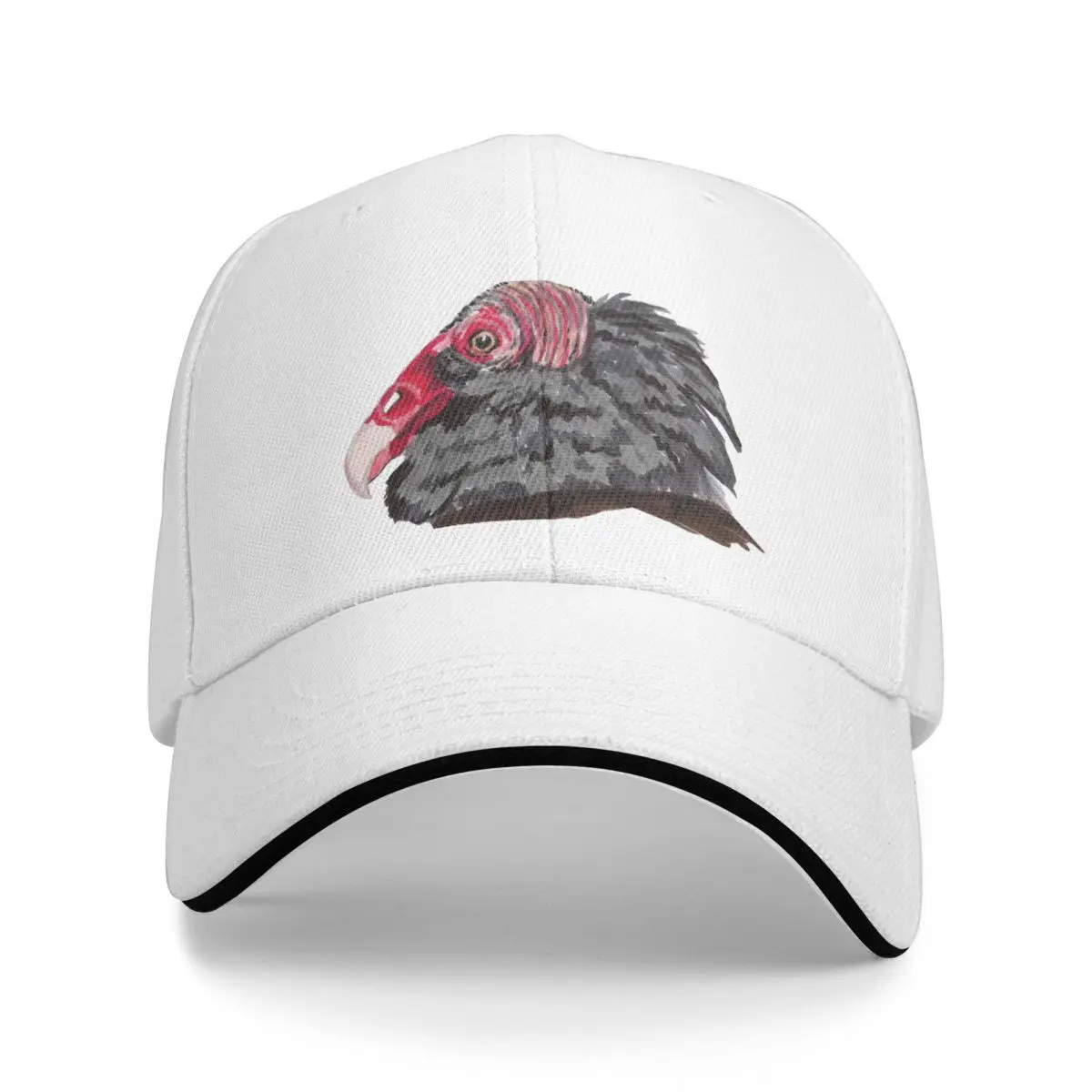 Turkey Vulture portrait Baseball Cap Visor Sun Hat For Children funny hat Girl'S Hats Men's