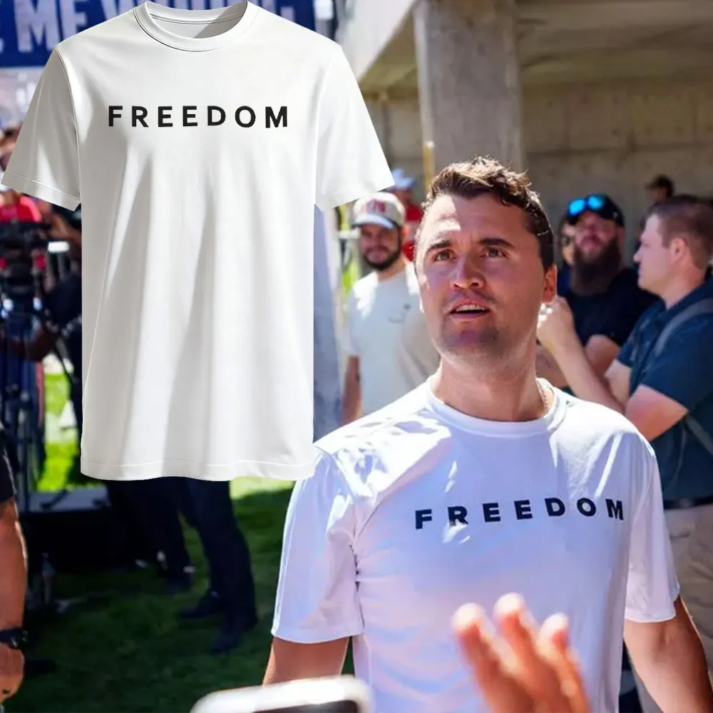 

Charlie Kirk Freedom Graphic T Shirts Justice for Charlie Kirk Unisex Shirt Men Clothing