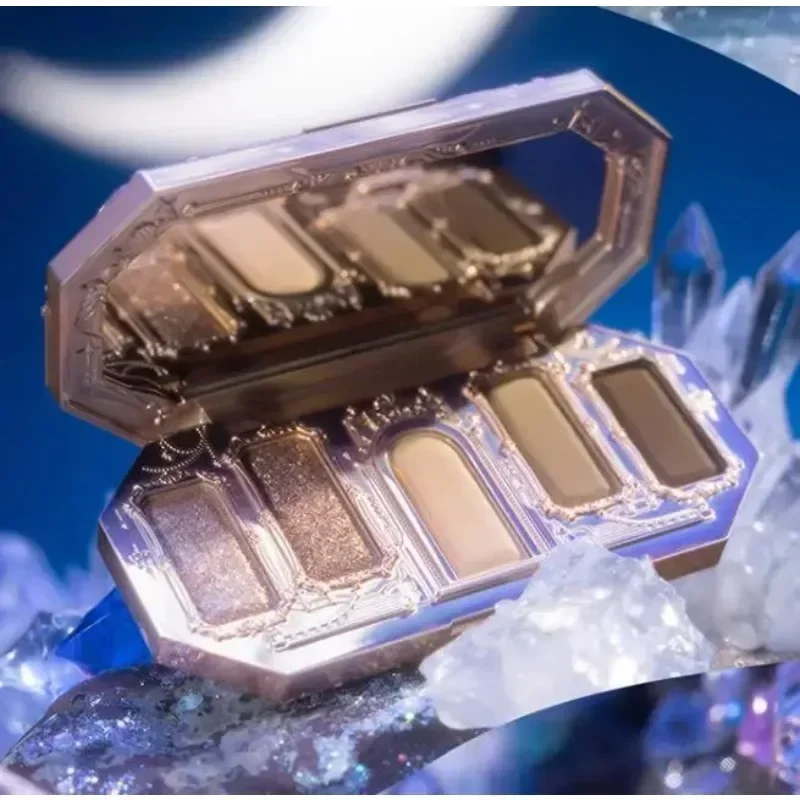 Flower Knows Moonlight Mermaid Eyeshadow Palette 8-kolorowa matowa połyskująca brokatowa paleta cieni do powiek dla kobiet Beauty Eye Shadow — 2