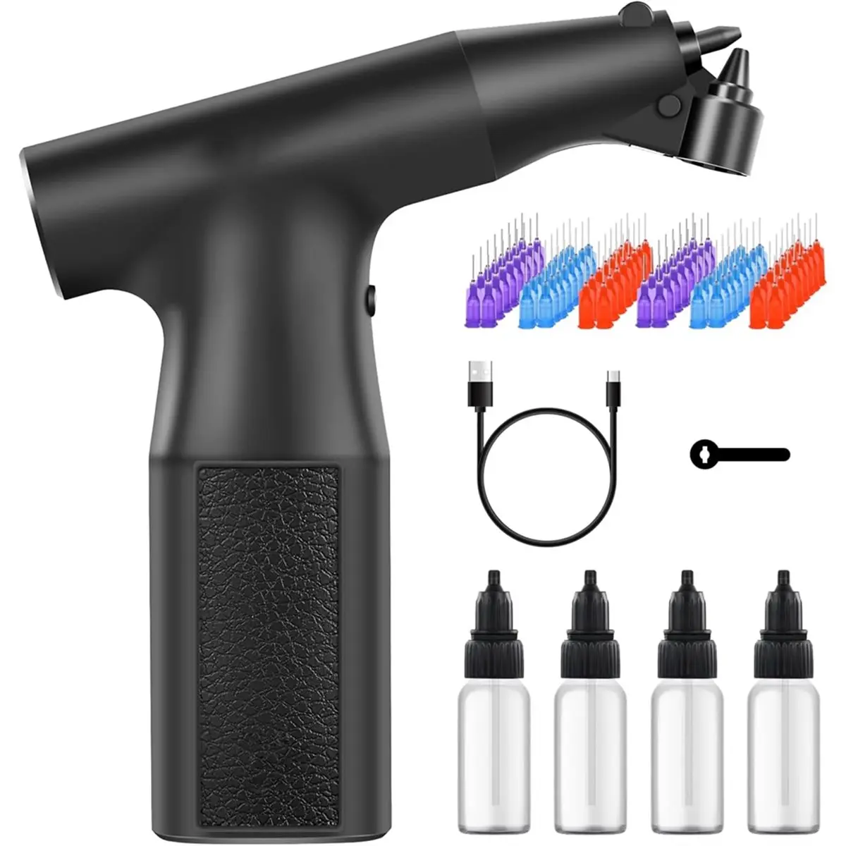 مجموعة بخاخة غير نظيفة، 3 تروس، بخاخة محمولة قابلة لإعادة الشحن، لمشاريع رسم الوشم بنفسك