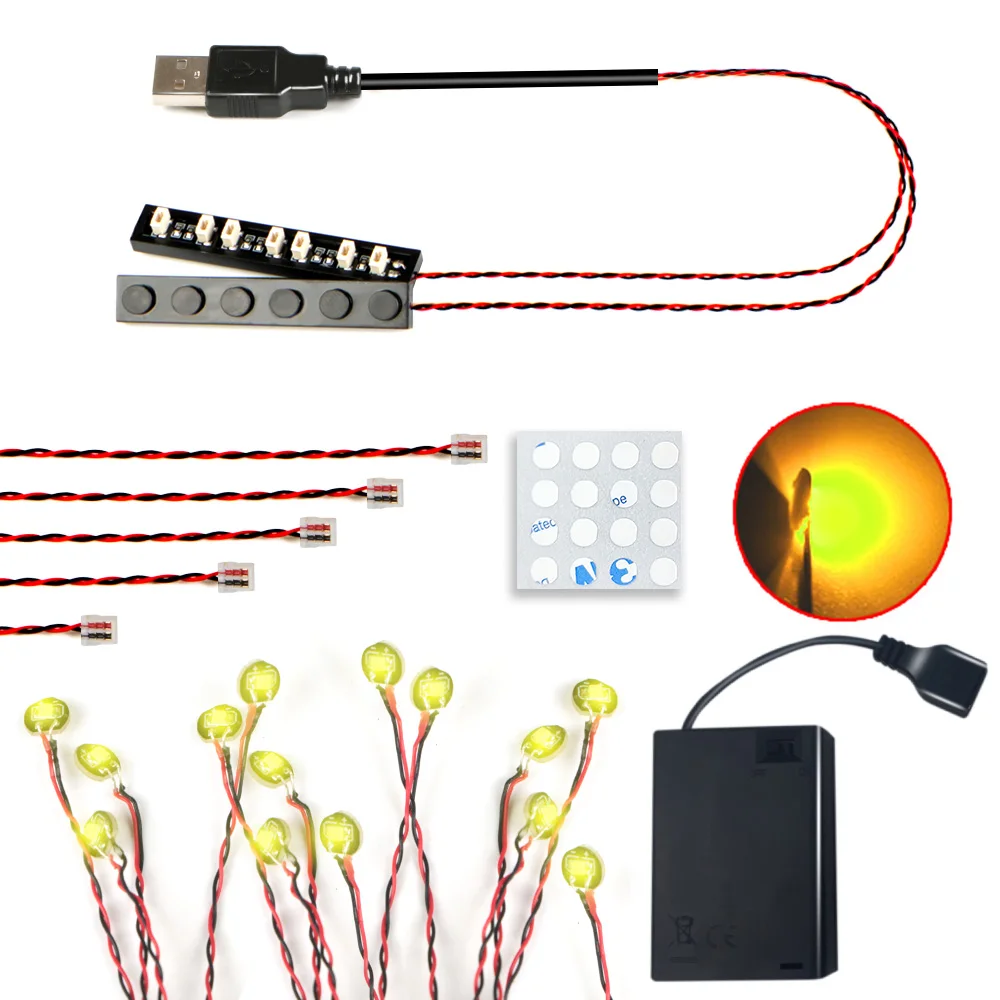 14 stuks stippen LED-lichtstenen compatibel met merkbouwstenen licht voor nachtlampje modelverlichting decoratieve verlichting