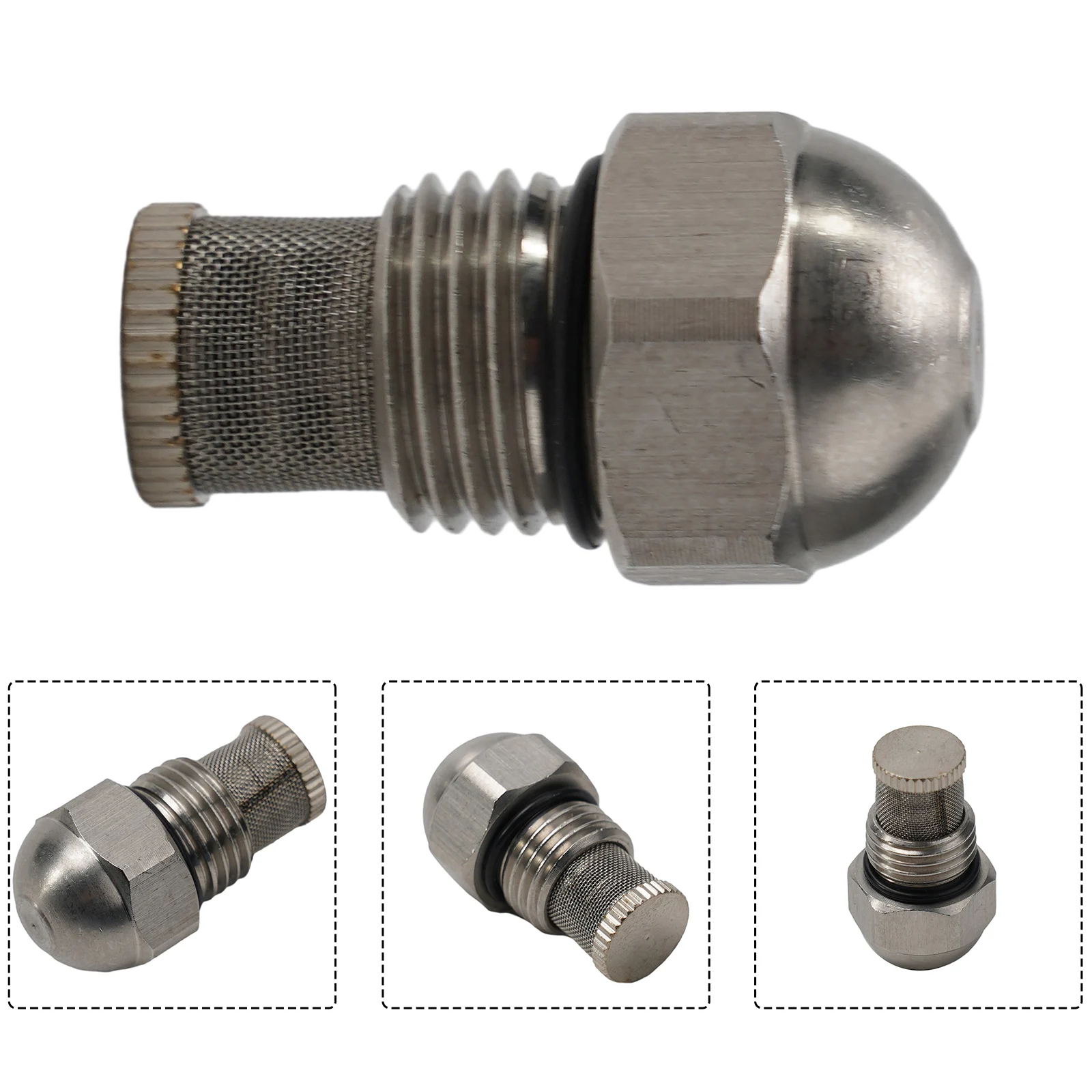 1/4BSPT Mist Nozzle 0.3-1.5mm Orifice Diameter For Humidification Cooling Fog Test Stainless Steel Fine Atomizing Spray