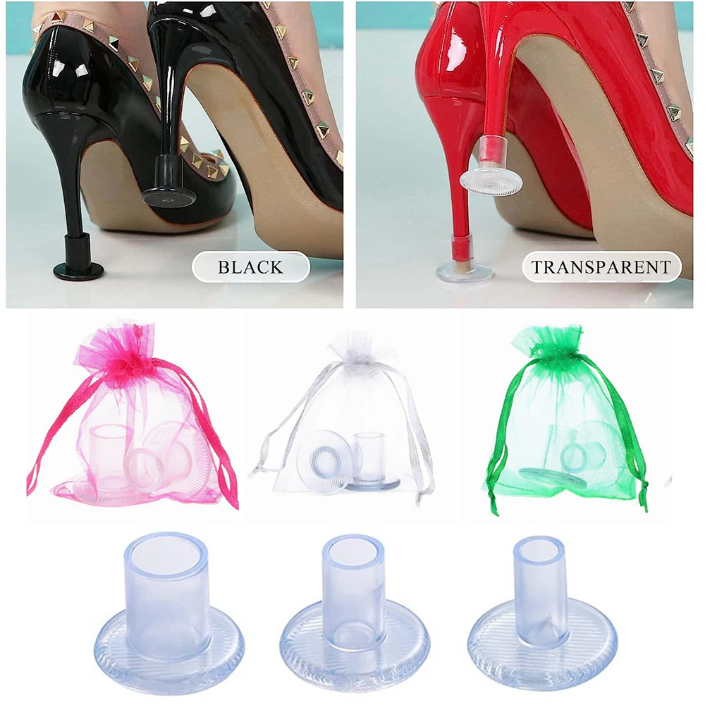 Protetores de salto alto em PVC, Stiletto Heel Covers, Heel Stoppers, Silicone High Heeler para festa de casamento ao ar livre, 30 pares por lote