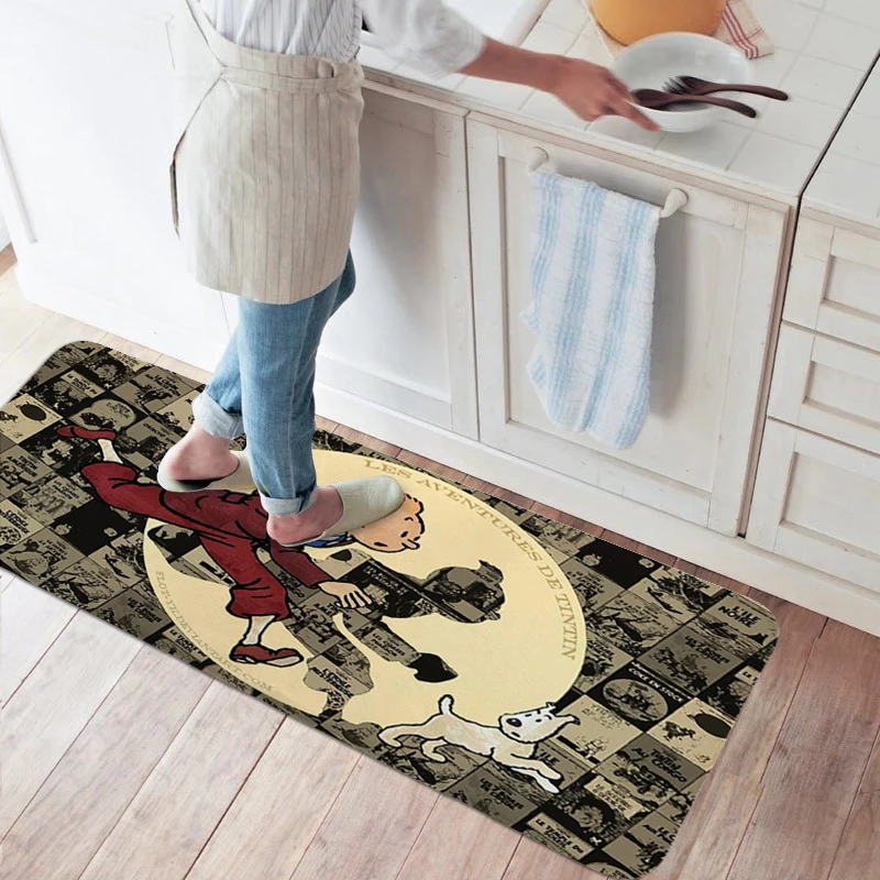 Rug for Bed Room S-Tintins Floor Mats Front Door Mat Carpet Entrance of House Rugs Baths Modern Home Decoration Bathmat Door Mat