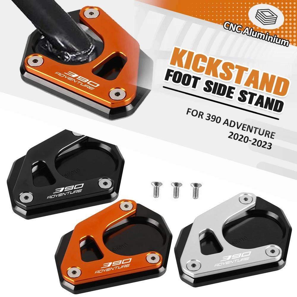 

For 250 390 Adventure 2025 250ADVENTURE 390ADVENTURE 250ADV 390ADV 2020-2024 Motorcycle Kickstand Foot Side Stand Enlarger Pad