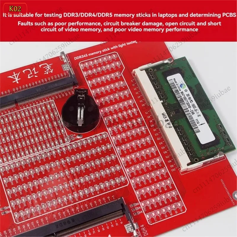LK Universal DDR3 DDR4 DDR5 RAM Memory Tester Module Analyzer Troubleshooting Tool for Laptop Desktop Server Computer