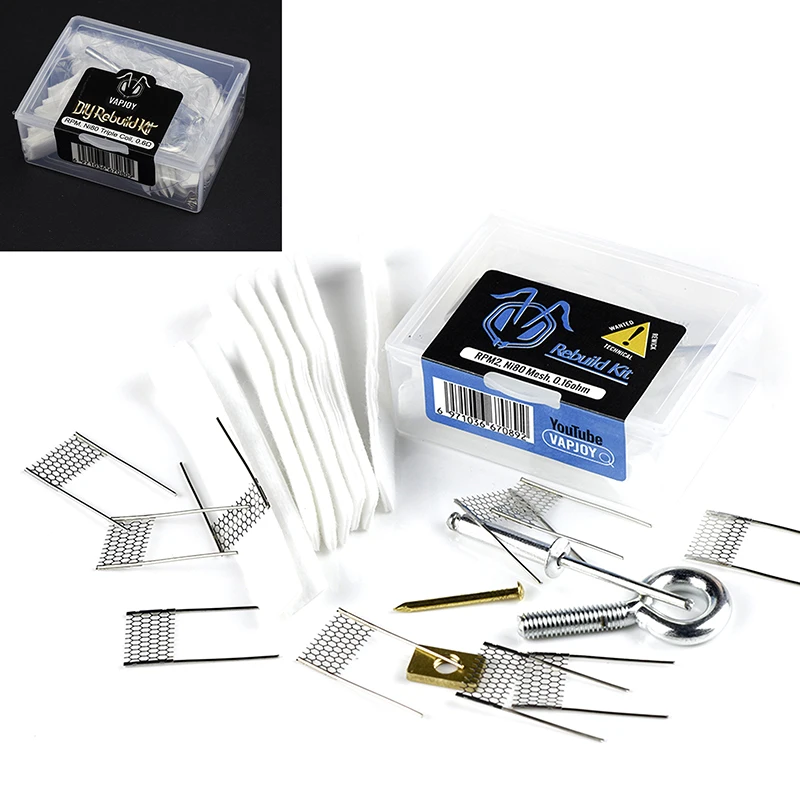 DIY Rebuild Tool Kit para RPM RPM 2, Mesh Coil Head Pod, Resistor Heater, 0.6 0.16Ohm