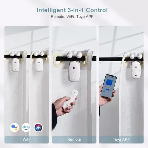스마트 홈 자동 커튼 로봇 WiFi 블루투스 전기 지능 커튼 푸셔 APP 제어 Alexa Google Voice