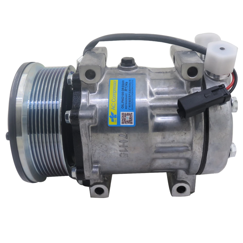 A/C AC Air Conditioning Compressor Cooling Pump SD7H15 for Caterpillar Series FLX 40405378 4698 AG522391 RE68372 SD4698