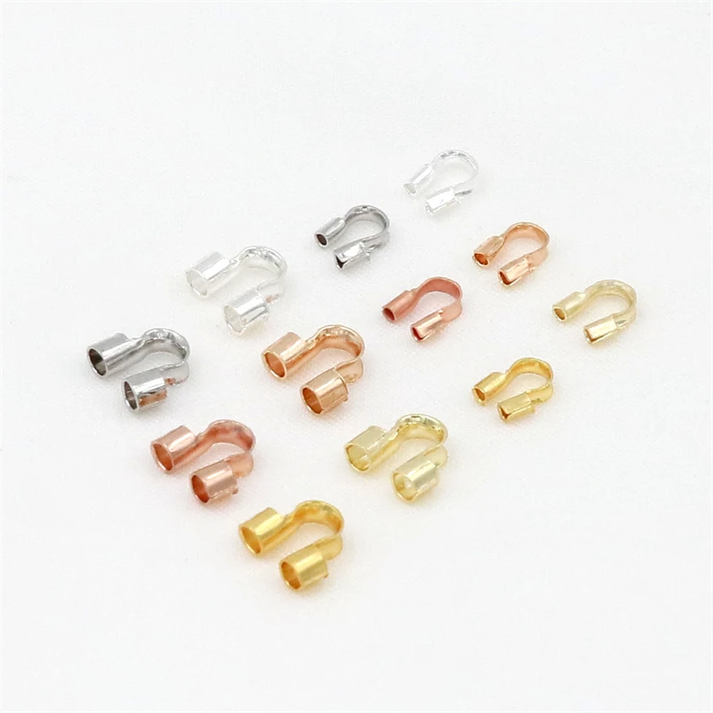 BoYuTe (100 Pieces/Lot) U-Shaped Horse Hose Clips Metal Wire Protector End Connectors DIY Jewelry Findings