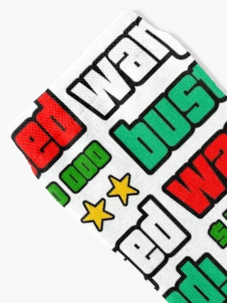 GTA Wanted Busted Wasted Socks shoes sports stockings funny gifts hiphop Women Socks Men's