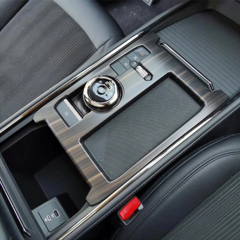 For Ford Mondeo Fusion Evos 2022 2023 Stainless/ABS LHD Car gear shift knob frame panel Decor Cover Trim Car Sticker Accessories