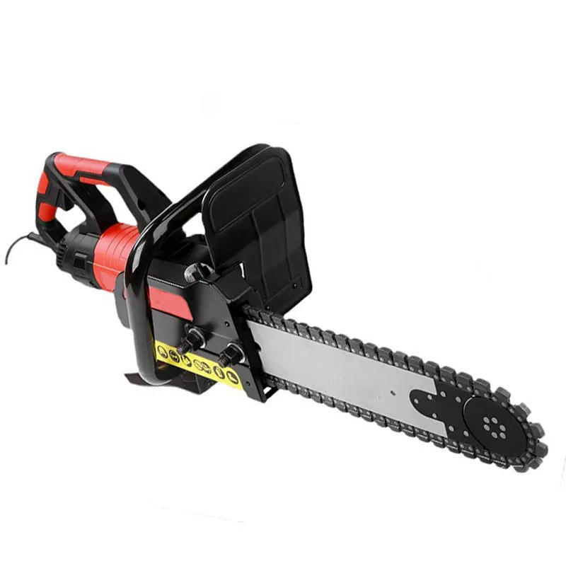 AJZN Industrial Electric Concrete Chain Saw-3200W 220V Low Maintenance Cost For Handheld Cutting Of Brick And Stone Walls