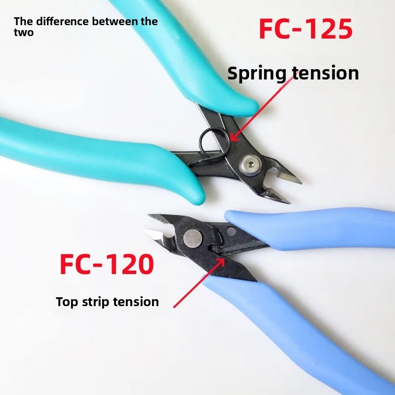 Professional Japanese TTC KAKUTA FC 120 FC 125 Flush Cut Pliers Diagonal Cutters for DIY Handmade Model Assembly Repair Work