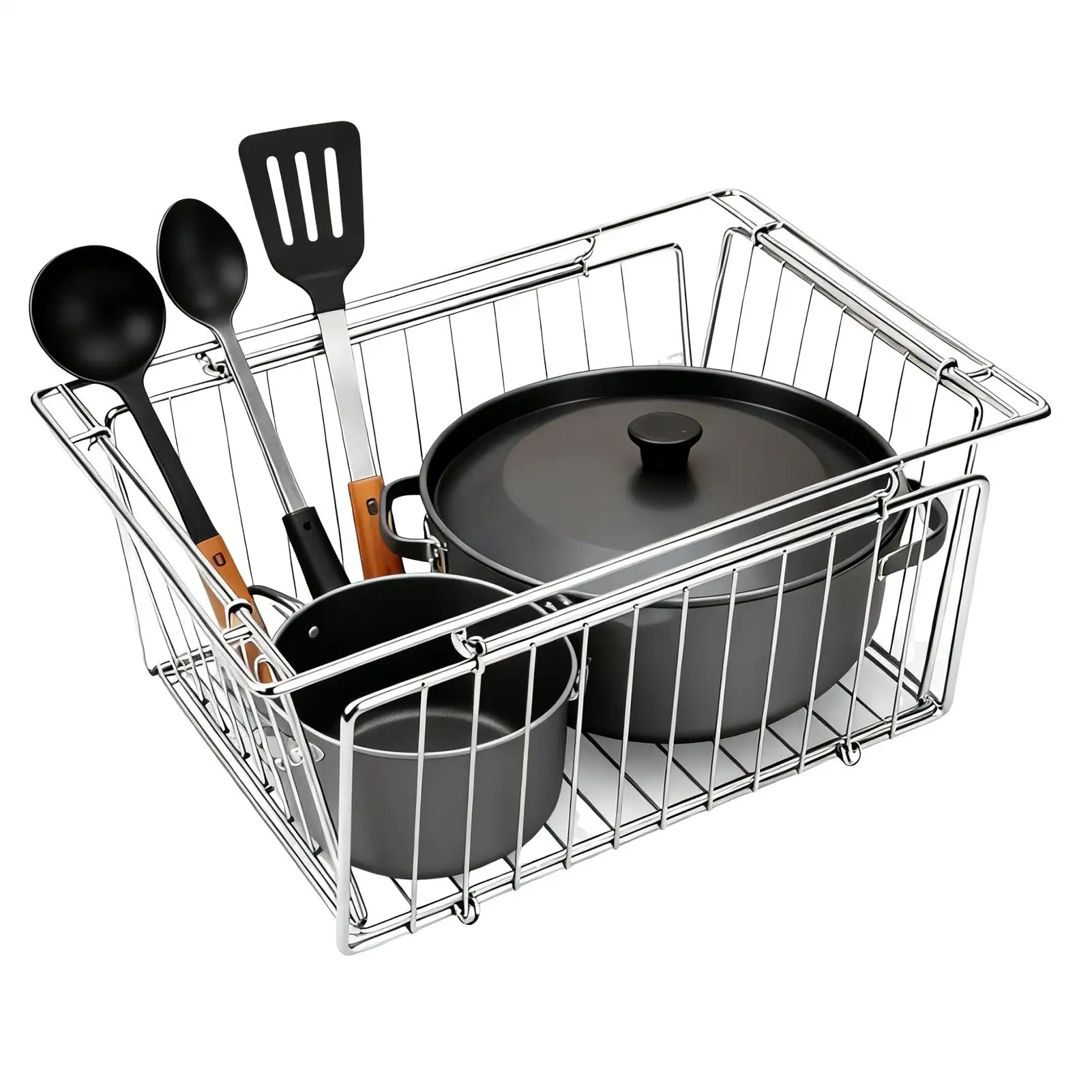 Cesta de mesa para acampar, accesorios plegables de Metal para asar, mesa para parrilla, organizador de cocina para el hogar, Picnic interior, barbacoa, pesca