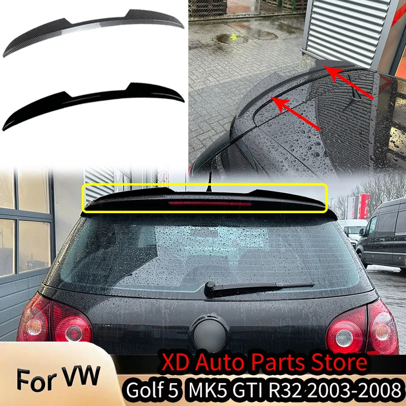 

For Volkswagen Golf 5 High 5 Golf MK5 GTI R32 2003-2008 Rear Trunk Tail Splitter Spoiler Top Wing Lip Body Kit Exterior Tuning