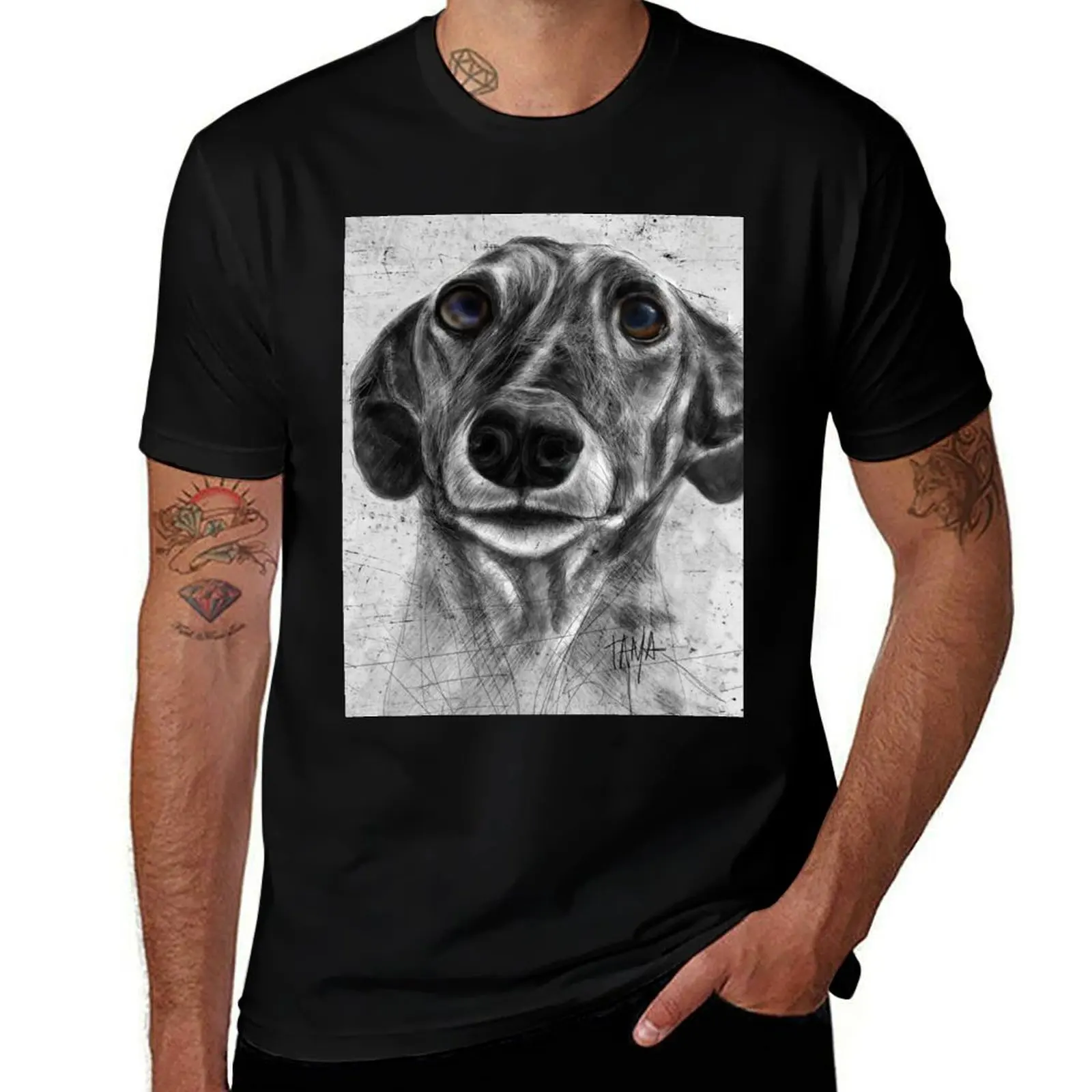 Old Greyhound T-Shirt t shirts designer t shirts for man cotton soft cotton t shirt man T-shirt