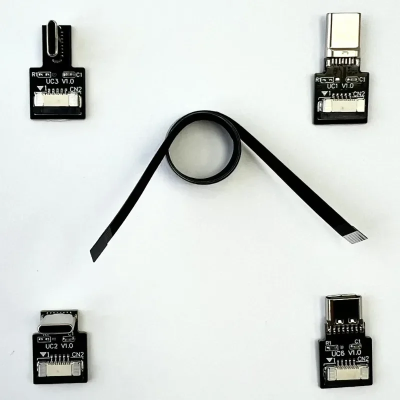 DIY Flexibles Flachkabel für Raspberry Pi Typ-C Mini/Micro USB2.0 Verlängerungsband FFC FPV Slim PCB Connector FPC Ladeadapter
