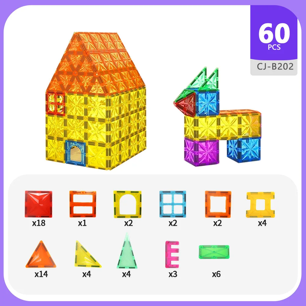 Farbfenster Magnetplatte Baustein Starker Magnet Baustein Puzzle Magnetisches Spielzeug Bohroberfläche Magnetischer Aufkleber