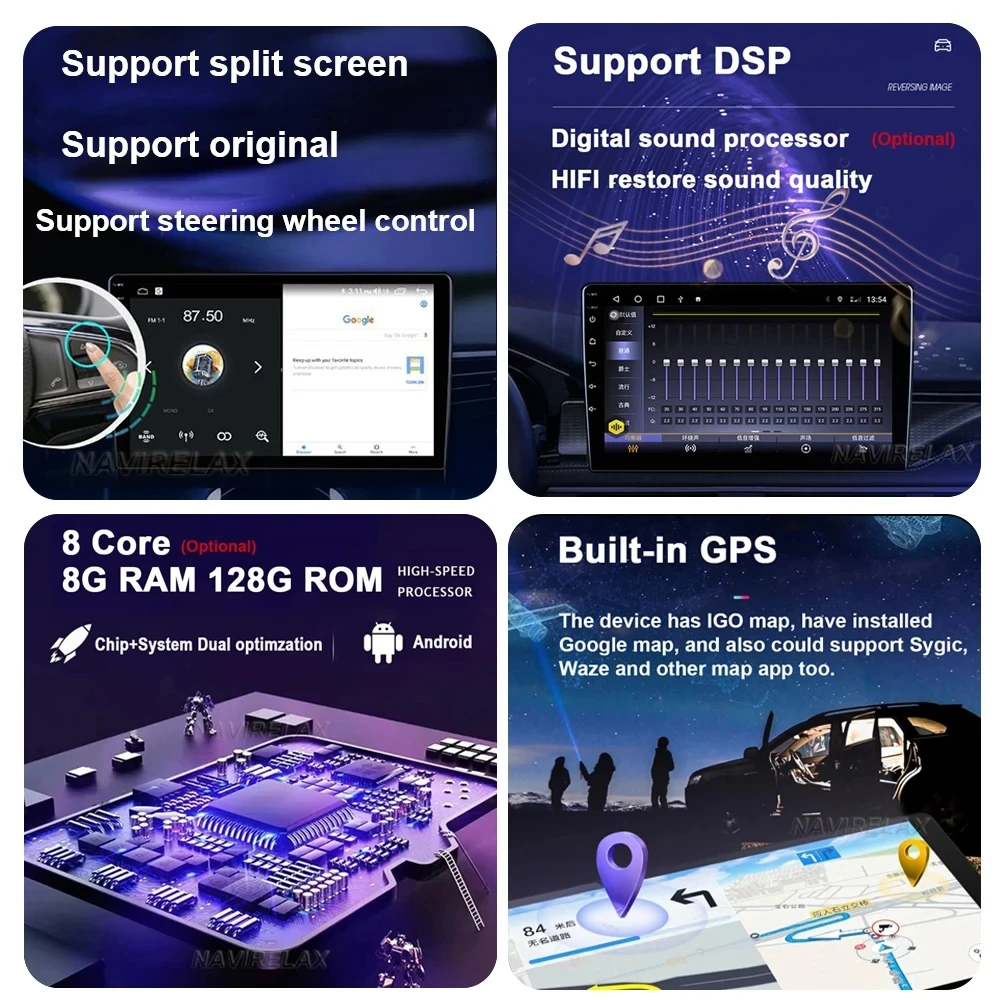 Android 14 For Volkswagen Golf Mk 4 2004-2008 Auto Radio Display Multimedia Carplay Touch Screen Car Intelligent Systems car gps