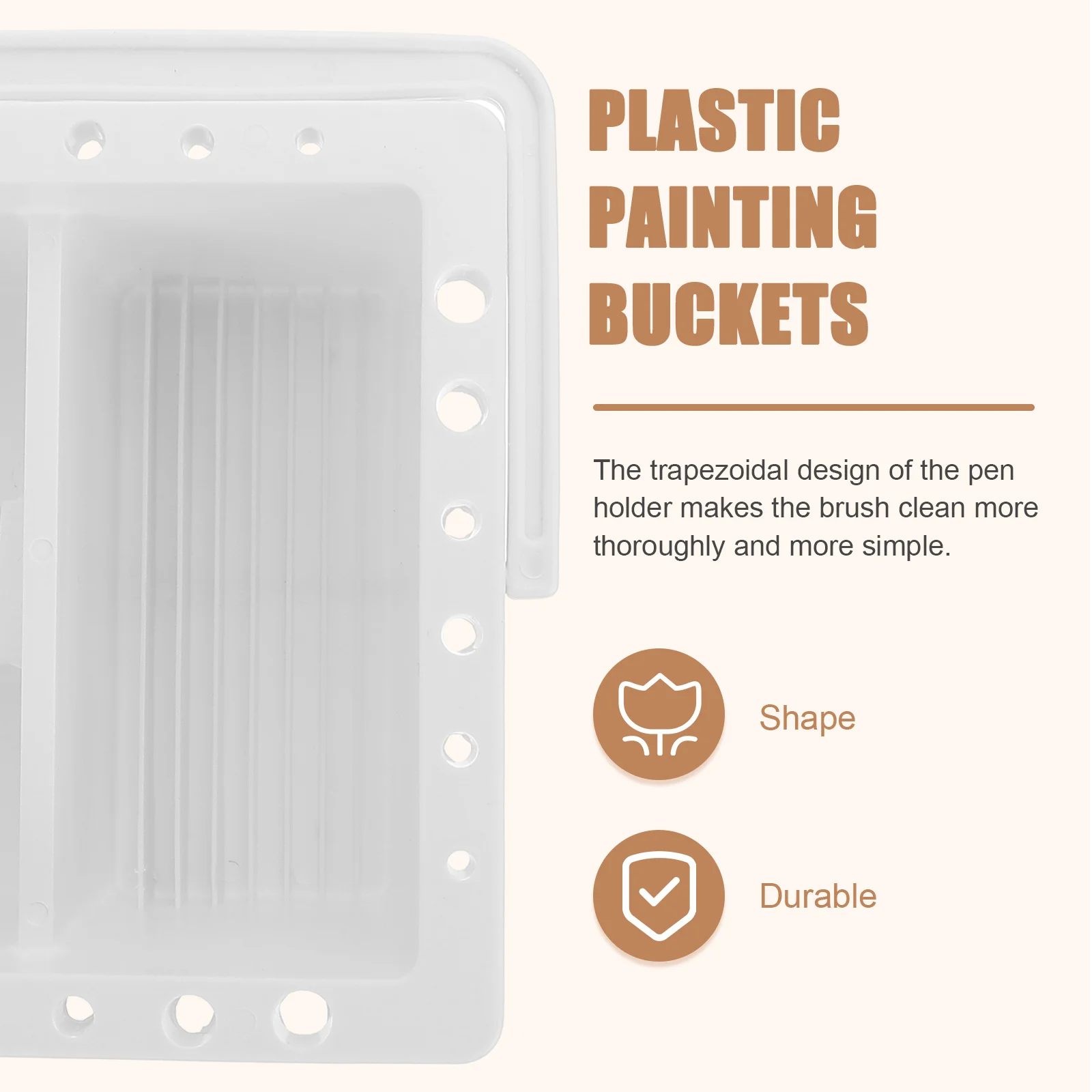 

Artist Brush Washer Plastic Pen Washing Bucket Paint Brush Basin Paint Mixing Palette Painting Supplies Plastic Painting Buckets