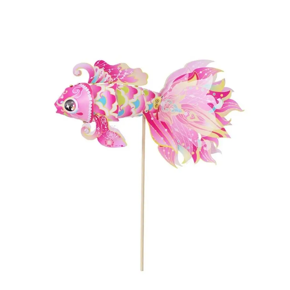 Handmade Diy Mid-Autumn Festival Lantern Blessings Good Luck Fish Lantern Luminous Chinese Traditional