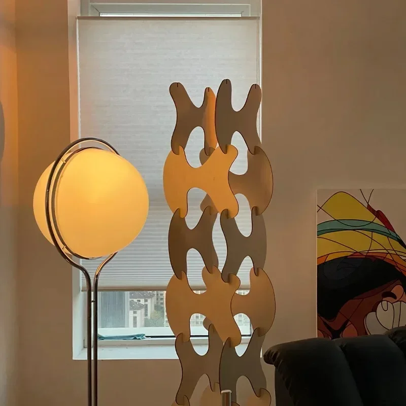 Nowoczesna lampa podłogowa LED w kształcie kuli do salonu, hotelu, sypialni, lampy podłogowe w kształcie kuli, lampka nocna, lampa stojąca w stylu art deco — zdjęcie 6