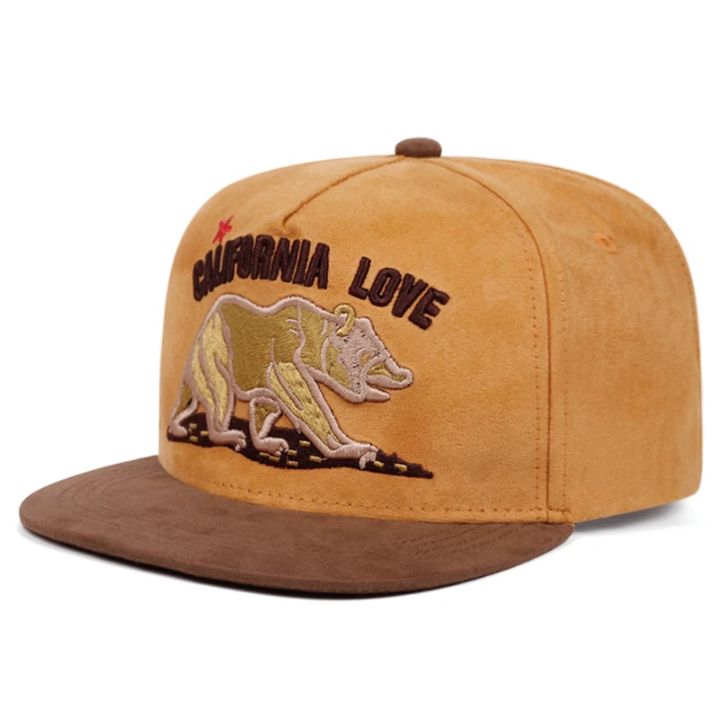 2025 Fashion Personalized New Baseball Hat California Bear Embroidered Hip Hop Hat Outdoor Daily Commuter Sunshade Flat Edge Hat