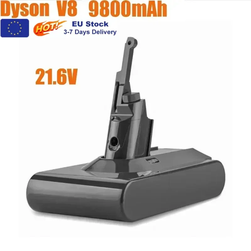 Für Dyson 12800mAh/9800mAh/12800mAh V8 21,6 Volt Lithium-Akku Staubsauger-Akku Wiederaufladbarer Elektrowerkzeug-Akku