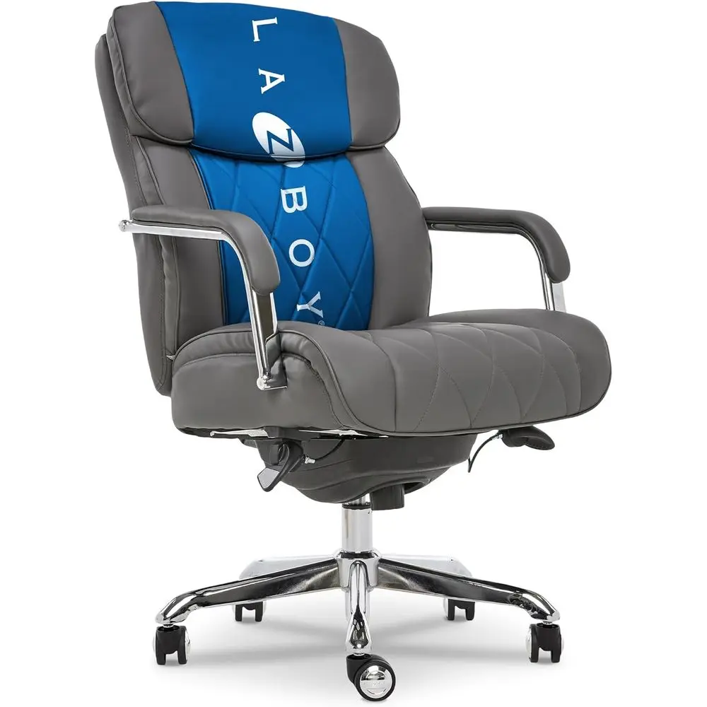 

Серое эргономичное поворотное офисное кресло из кожи с отделкой из искусственной кожи, офисное кресло от Sutherland (CHR10048B)