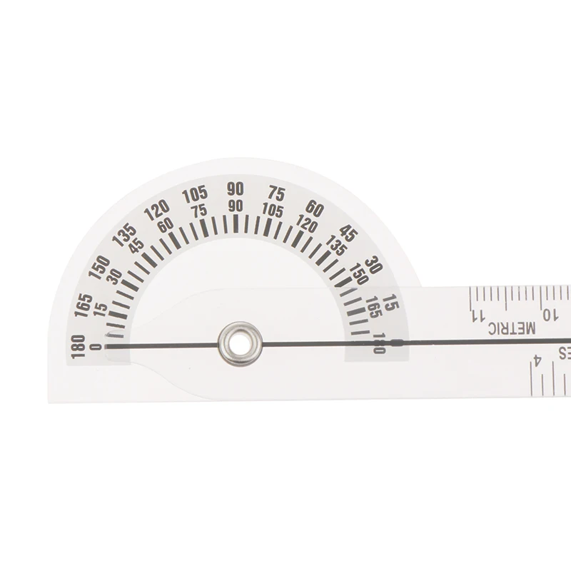 

180 Degree Angle Ruler Finger Ruler Cheap Wholesale PVC Medical Finger Goniometer Plastic Protractor