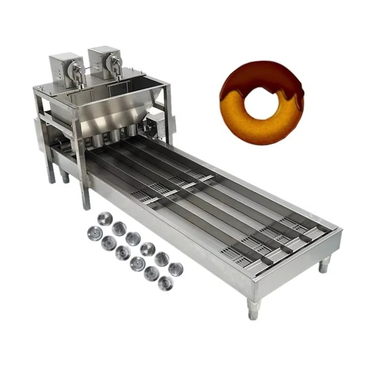 

Customized Automatic Large Doughnut Forming Machine Industrial Donut Production Line Fryer Food Grade Hot Selling