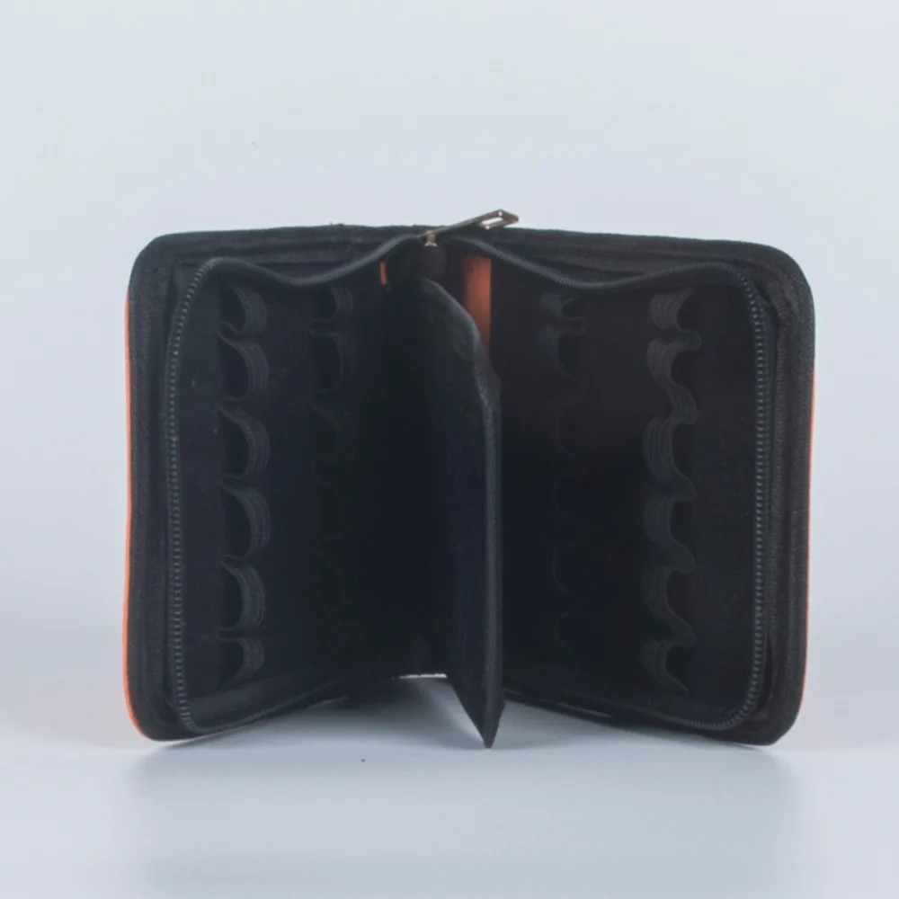 

Pen Container Bag Large Capacity Fountain Pencil Case PU Leather Zipper Dustproof Waterproof Office School Supplies