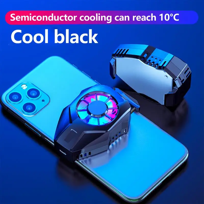 Cell Phone Cooling Fan Rechargeable Portable Phone Radiator Portable Game Semiconductor Cooling Fan Back Clip Silent Mobile