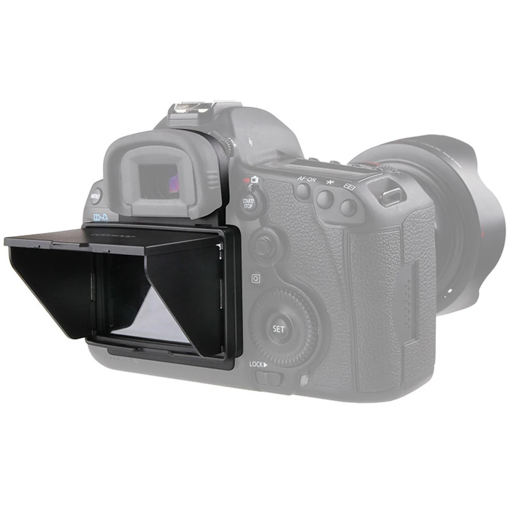 LCD-Bildschirm haube mit Popup-Schatten abdeckung LCD-Displays chutz folie für Canon EOS 5D III/5D IV/5DR/5DS Kameras chutz