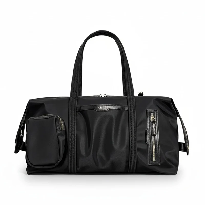 

Черная нейлоновая сумка-тоут большой вместимости на одно плечо, стильная и портативная, для повседневного использования