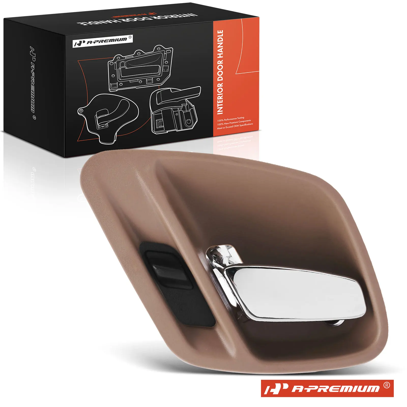 A-Premium Driver Side Brown Chrome Interior Door Handle for Jeep Grand Cherokee 1999-2004