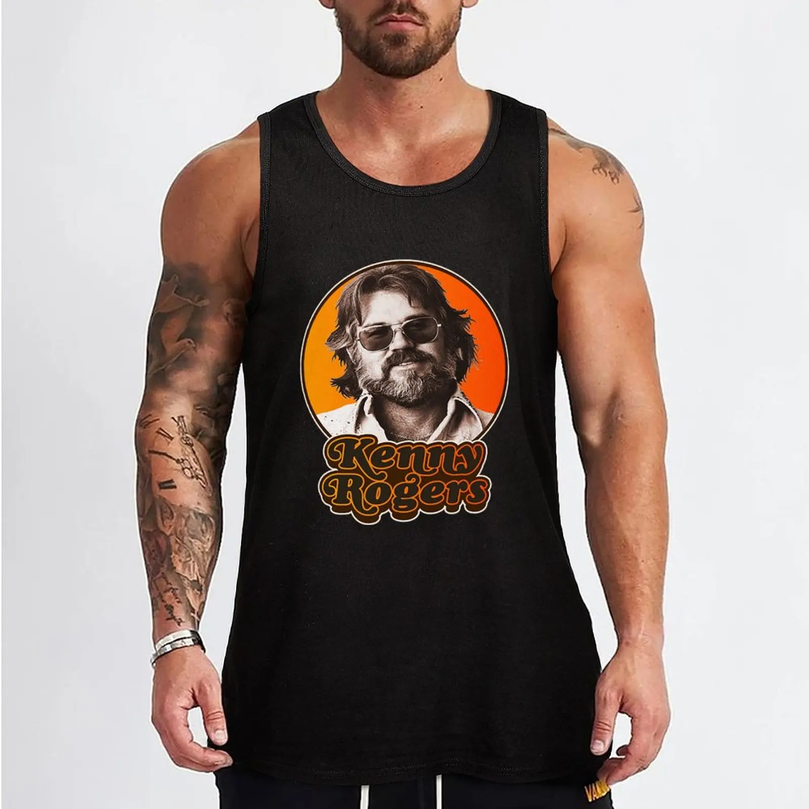 Kenny Rogers T-ShirtRetro Kenny Rogers Tribute Tank Top best selling products gym clothes man fitness